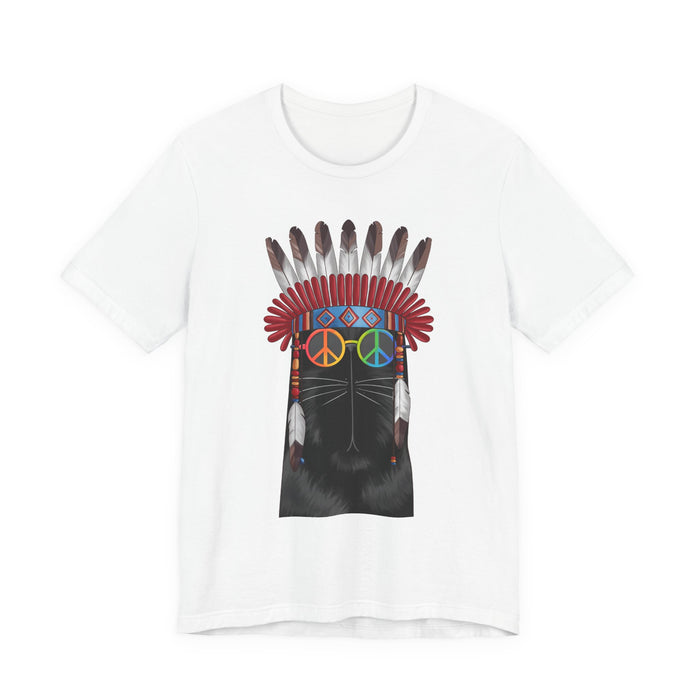 Boho Cat tee in White