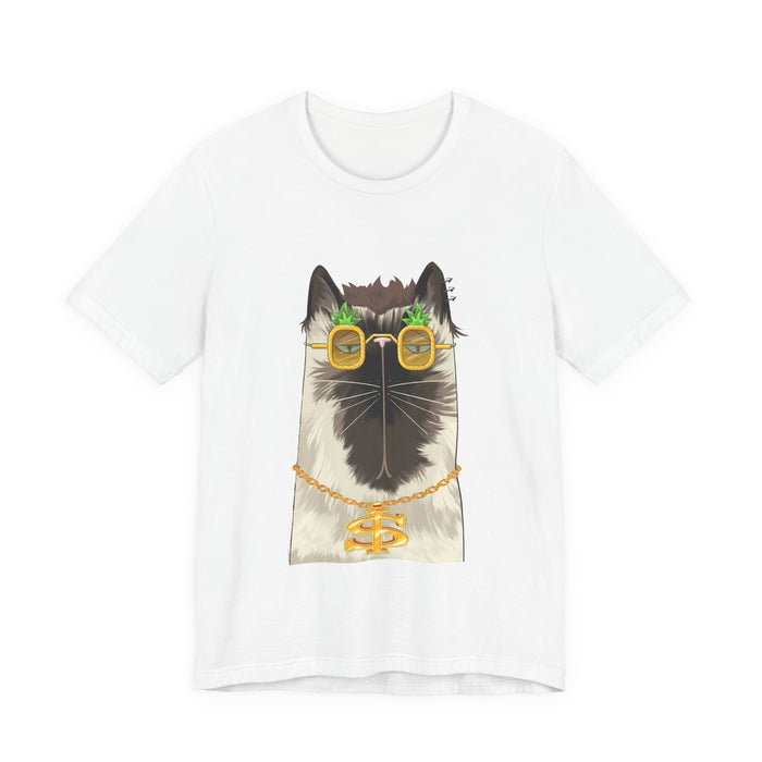 Money Cat tee in White
