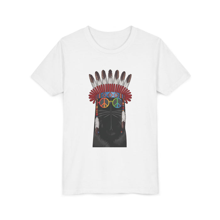 Boho Cat tee in White