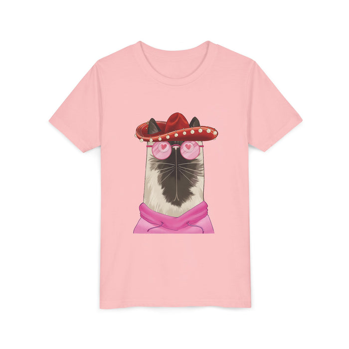 Señor Whiskers tee in Pink
