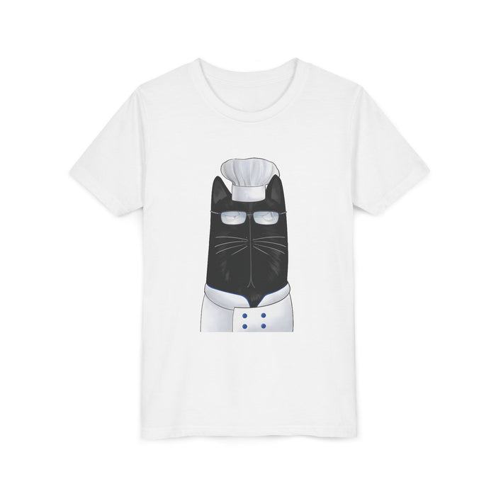 Chef Cat tee in White