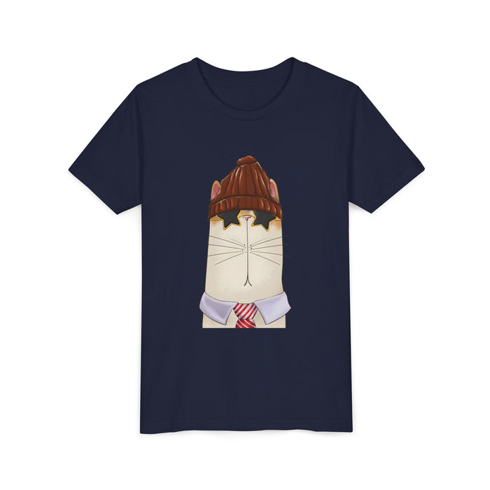 Superstar Cat tee in Navy
